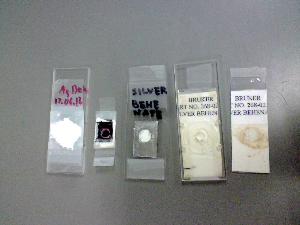 Five silver behenate samples of ill repute