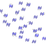 Small coherence volumes over our sample from Figure 1, with the scatterers removed that are not enveloped by the coherence volumes.
