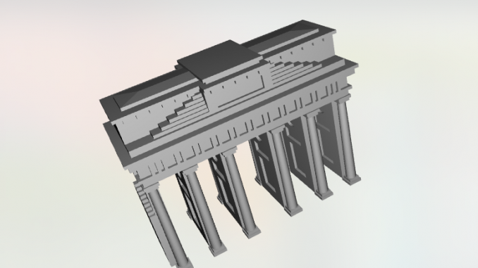 Brandenburger Tor 3D model. Brandenburger Tor 3D model.