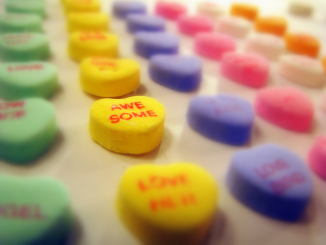 "Candy Hearts: Awesome", by Brent Moore. CC-BY-NC image, source: https://www.flickr.com/photos/brent_nashville/3266508742